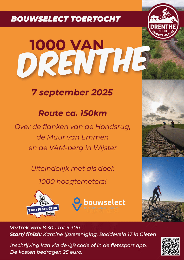 Bouwselect 1000 van Drenthe toertocht 2025