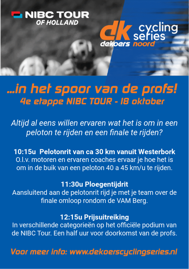 In het spoor van de profs - NIBC Tour of Holland