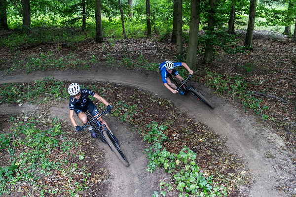 MTBroute Dronten - Biken op een zandbank