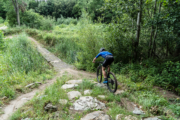 MTBroute Dronten - Biken op een zandbank