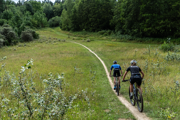 MTBroute Dronten - Biken op een zandbank