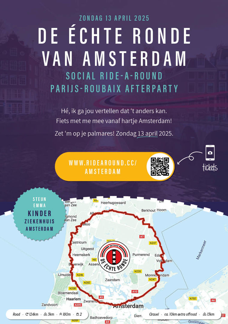 De échte Ronde van Amsterdam + Roubaix Afterparty!