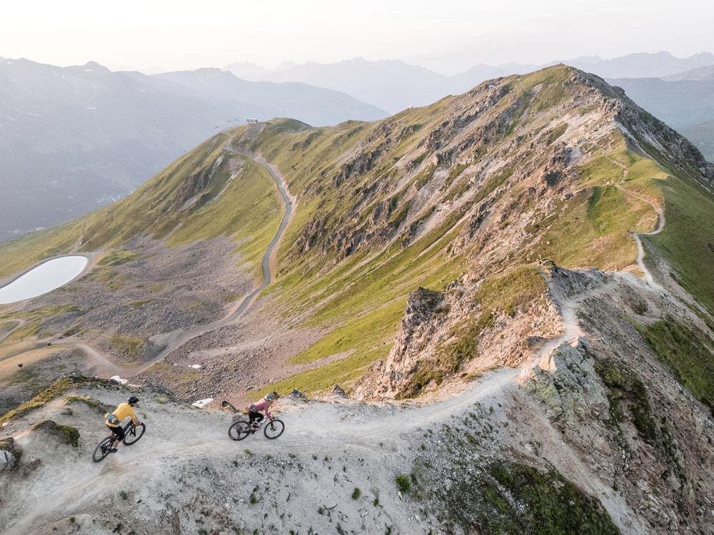 Veel dalen en weinig klimmen in Graubünden