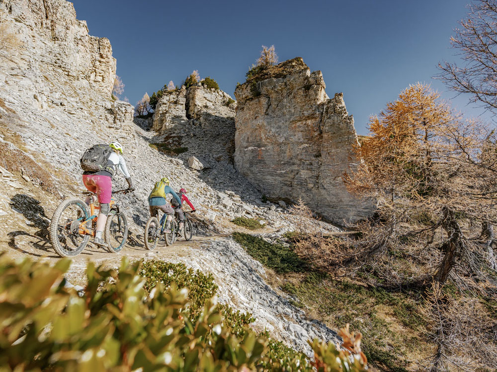 Downhill naar de Rhône in Wallis