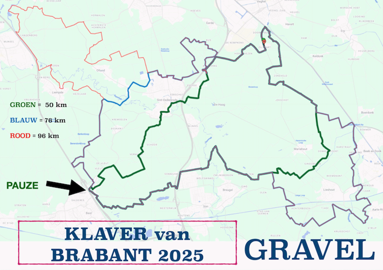 Klaver van Brabant voor Duchenne GRAVEL - 2025
