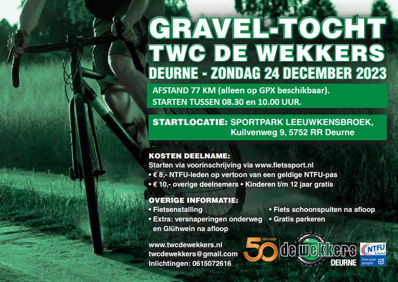 Gravel-tocht de Wekkers - Deurne 2023