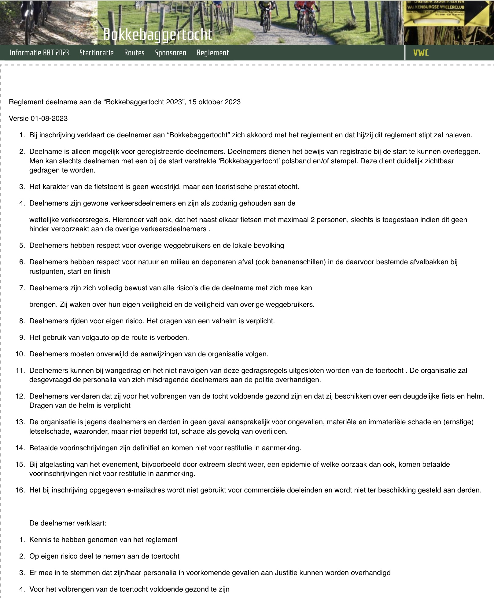 Bokkebaggertocht 2023